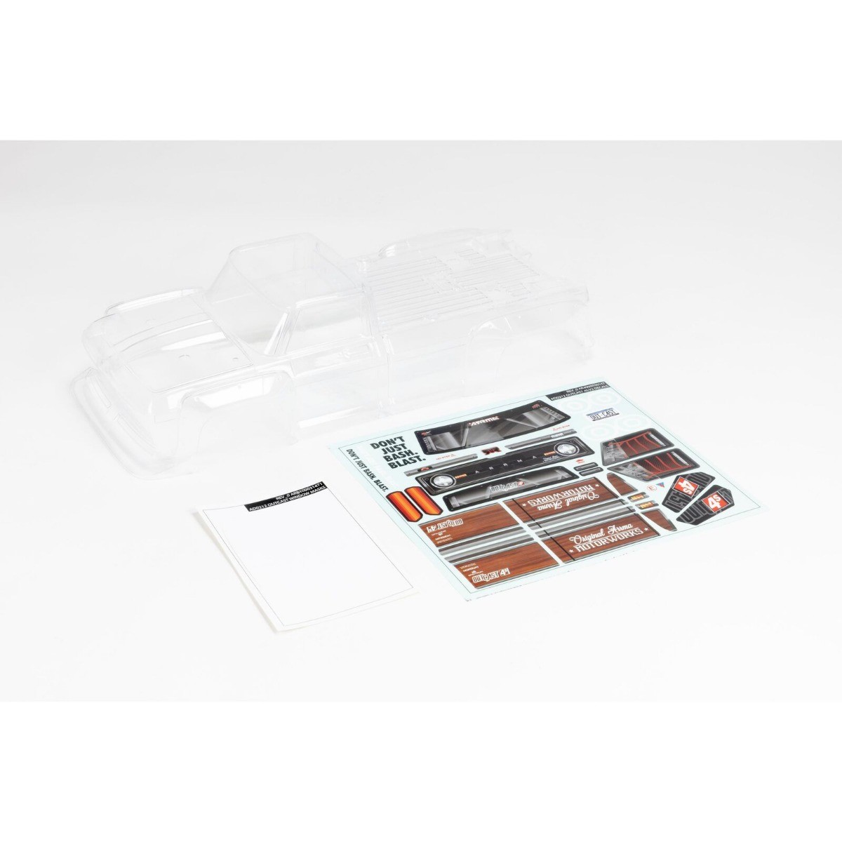 Arrma - 1/10 Clear Body with Decals and Window Masks: Outcast 4x4 BLX (ARA402322)