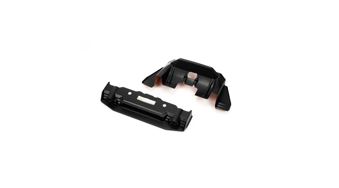 Arrma - FELONY Painted Splitter And Diffuser Black/Orange (ARA410010)
