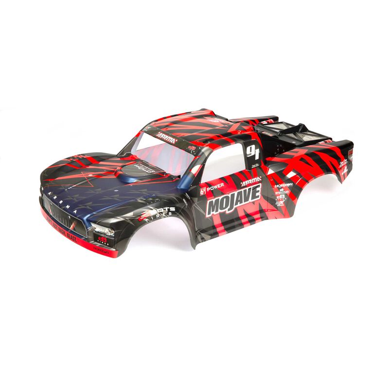 Arrma - 1/7 Painted Body, Black/Red: MOJAVE 6S BLX (ARA411004)