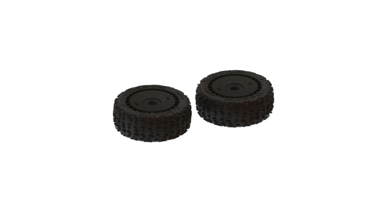 dBoots Katar B 6S Tire Set Black - Pair (ARA550058)