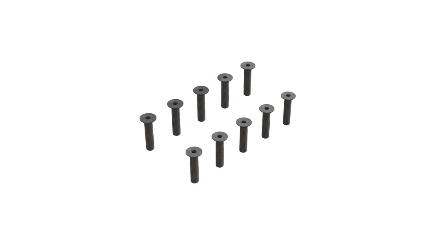 Arrma - Flat Head Hex Machine Screw, M3.5x16mm (10) (ARA703016)