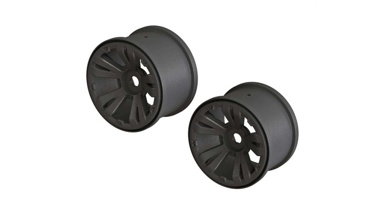 Monster Truck 3.8 Wheel 17mm Hex Black (2): KRATON 4x4 (ARAC9465)