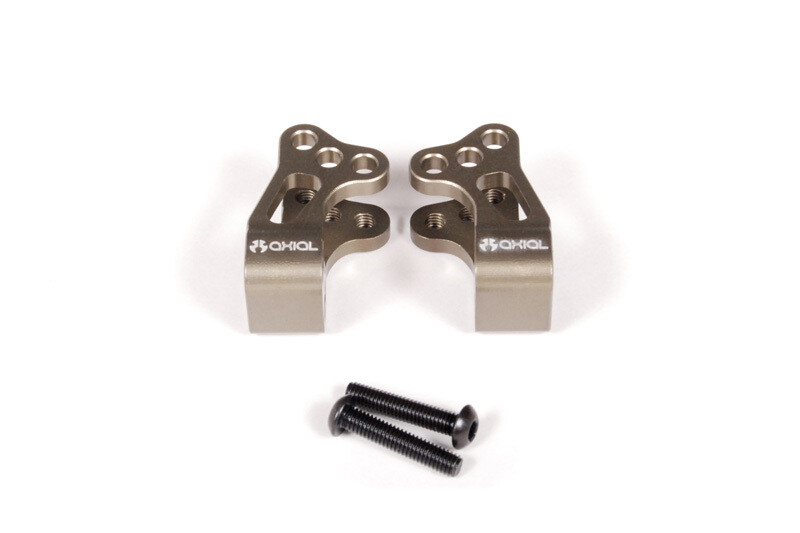 EXO Machined Aluminum Rear Lower Shock Mounts (Hard Anodized) (2pcs) (AX30861)