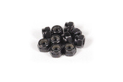 M4 Nylon Locking Hex Nut (Black) (10pcs) (AX31051)