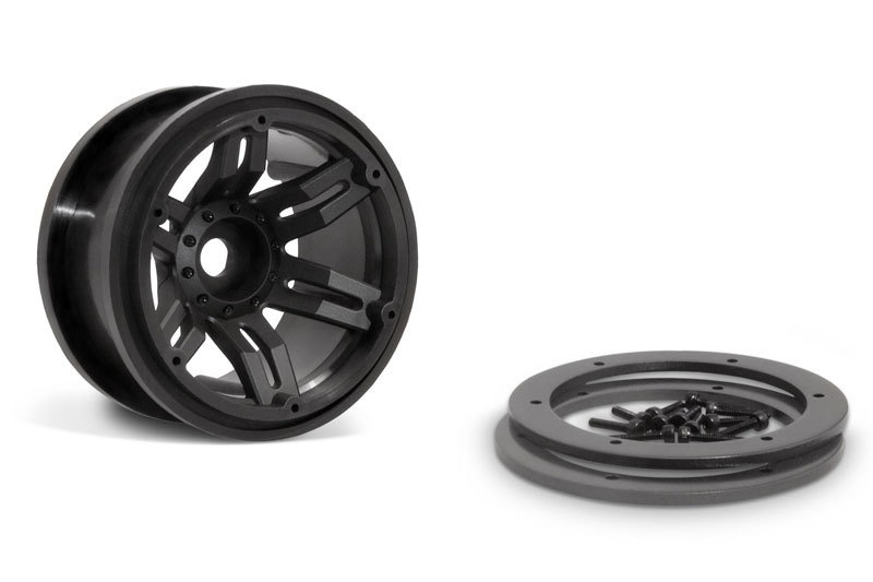 Axial 2.2 Rockster Beadlocks (Black) (AX8091)