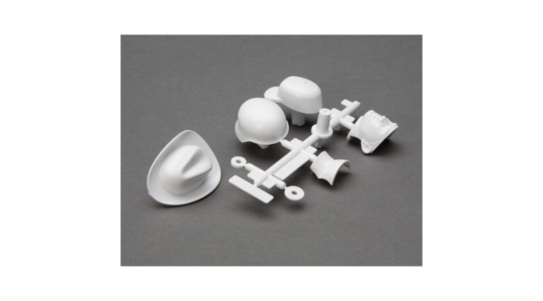 Drivers Head and Hat Set (White) (AXI31635)