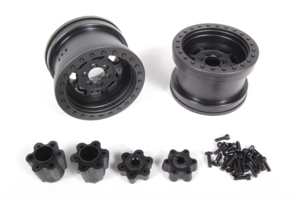 2.2 Trail Ready HD Series Beadlock w/Slim Ring - IFD Wheels - Black (2pcs) (AX08141)