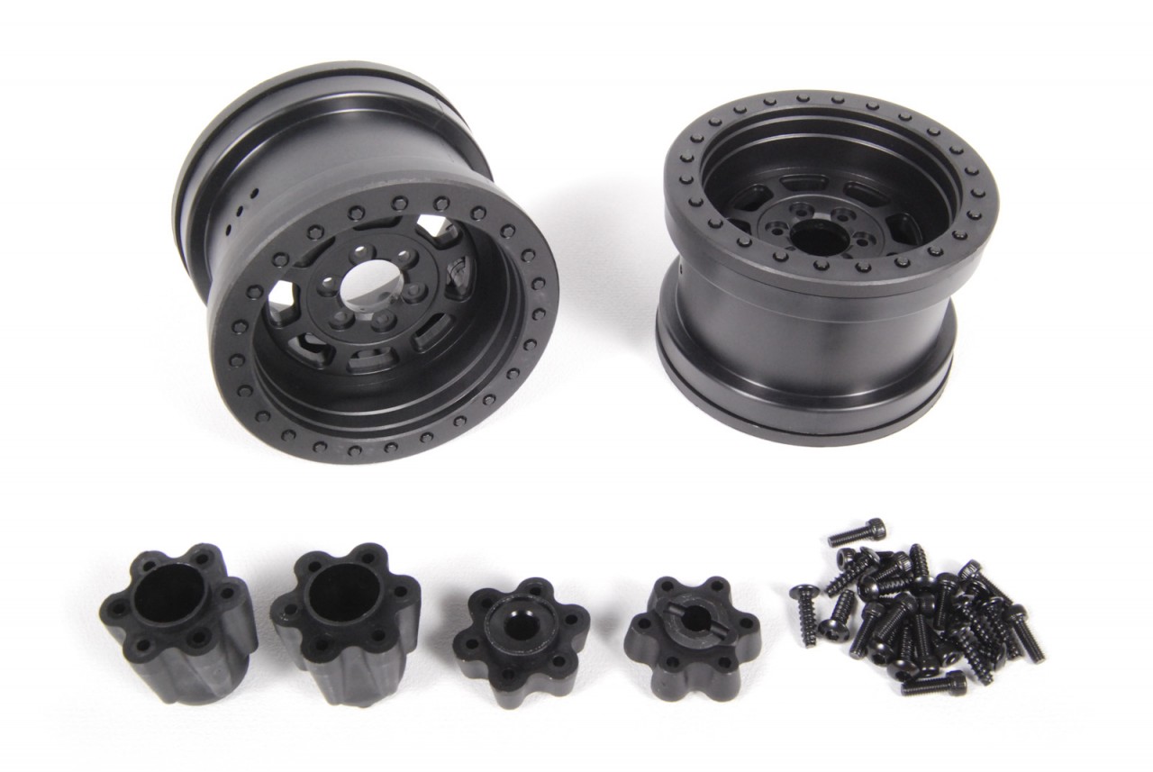 2.2 Trail Ready HD Series Beadlock w/Slim Ring - IFD Wheels - Black (2pcs) (AX08141)