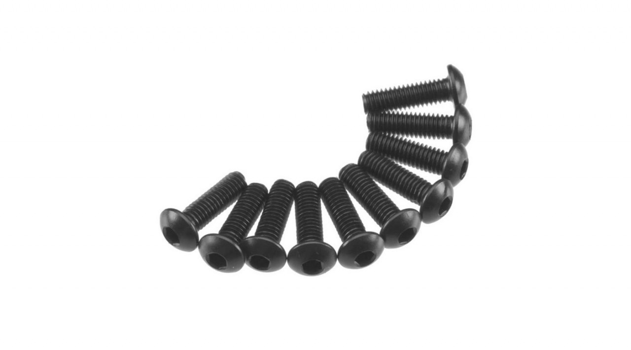Axial - Hex Socket Button Head M3x10mm Black (10) (AXA115)