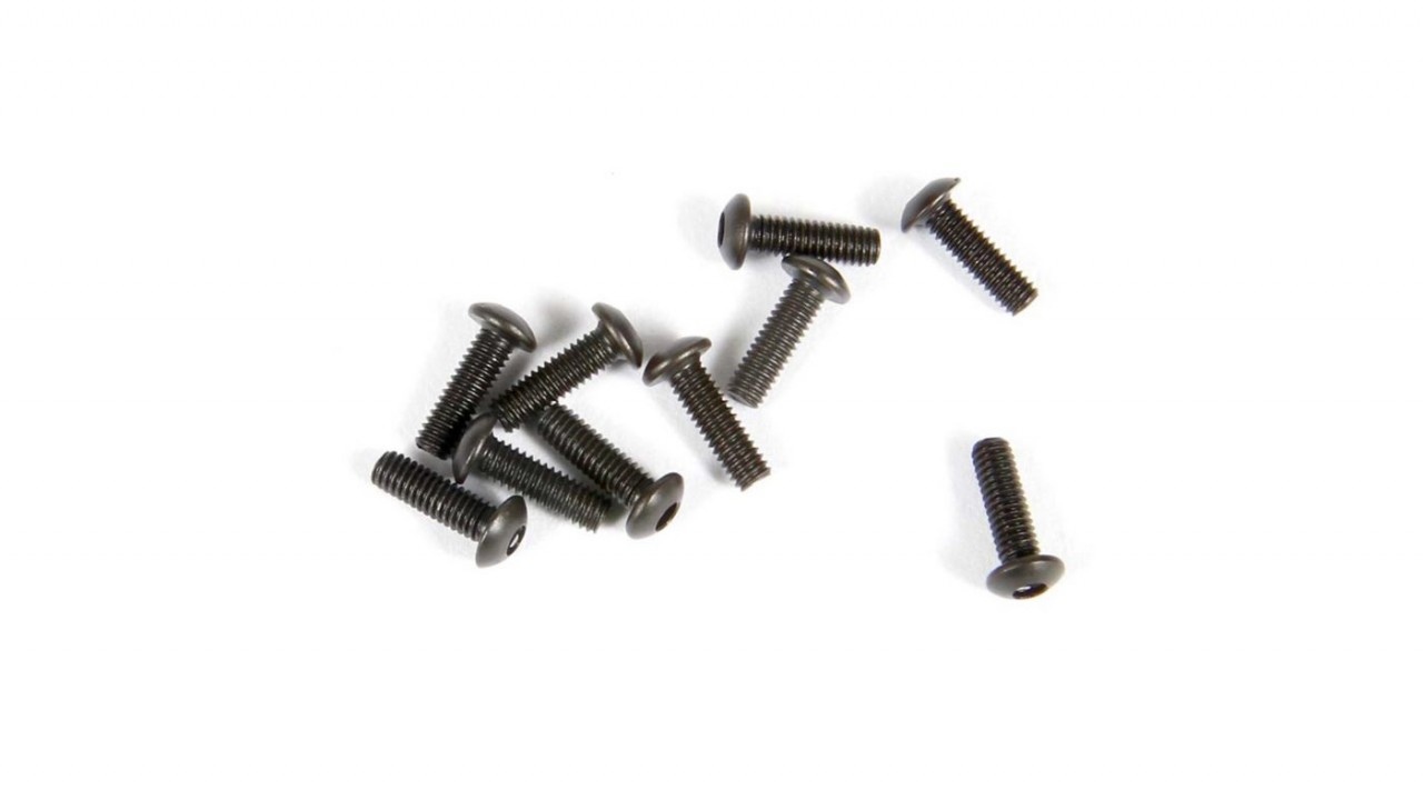 Hex Socket Button Head M2.6x8mm, Black (10) (AXIC3373)