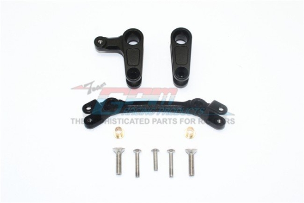 Aluminium Steering Assembly - Black - Oa. Arrma Granite 4x4 (ter vervanging van AR340132)