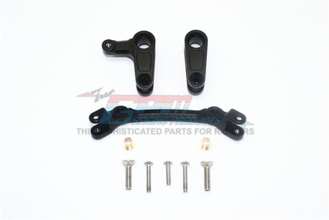 Aluminium Steering Assembly - Black - Oa. Arrma Granite 4x4 (ter vervanging van AR340132)