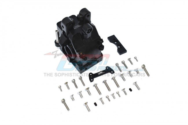 GPM Racing Aluminium Front Gear Box, Zwart- Arrma Kraton 8S