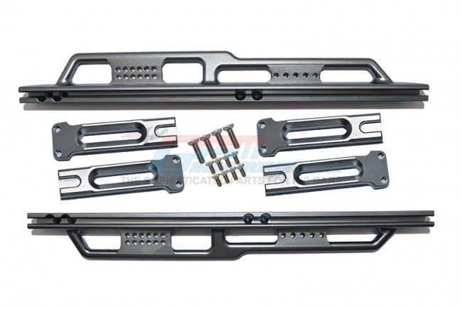 GPM - Axial SCX6 - Aluminum Side Steps - 18pc Set (Silver Inlay Version)