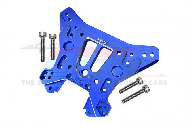 GPM - Traxxas Sledge Aluminium 7075-T6 Rear Damper Plate, blue