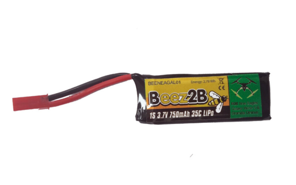 Beez2B 750mAh 1S 3.7V 35C LiPo accu - Galaxy Visitor 6 - Ominus