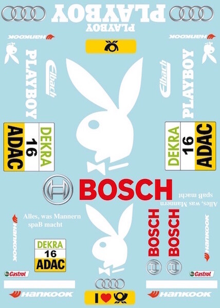 Playboy DTM stickervel - A4