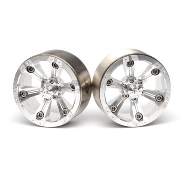 Boom Racing CHROMA 1.9 High Mass Beadlock Aluminum Wheels Spoke-6 (2) Style (nieuw, 1 doosje beschikbaar)