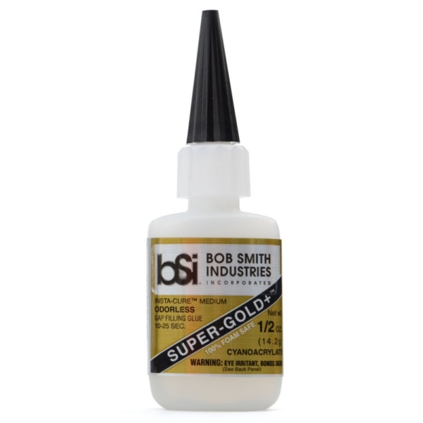 BSI Super-Gold+ Cyanoacrylate Gap Fill Foam Safe Odorless 14g (1/2 oz)