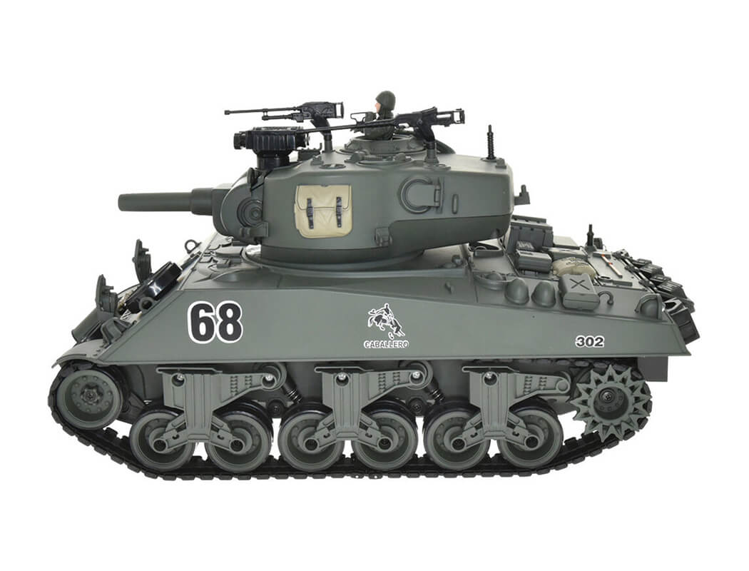 Brother Tank 1/18 USA M4A3 Sherman - Groen