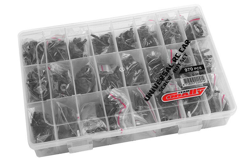 Team Corally - Universele Sport Car Series Screw en nut set (970pcs)
