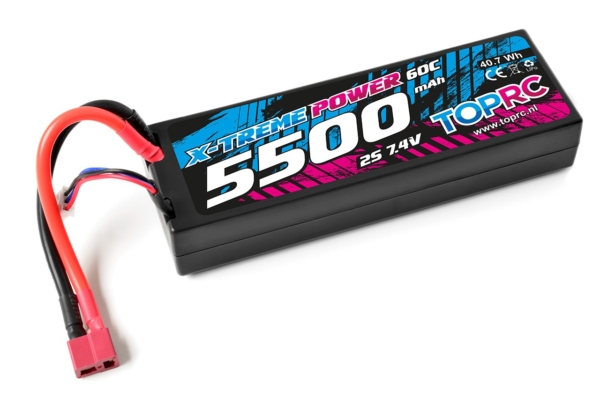 TRC Lipo 60c 7,4 volt 5500mah met Deans stekker
