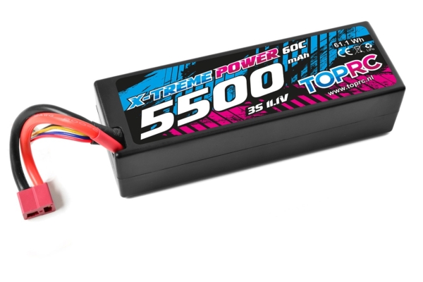 TRC Car Lipo 60c 11,1 volt 5500mah met Deans stekker