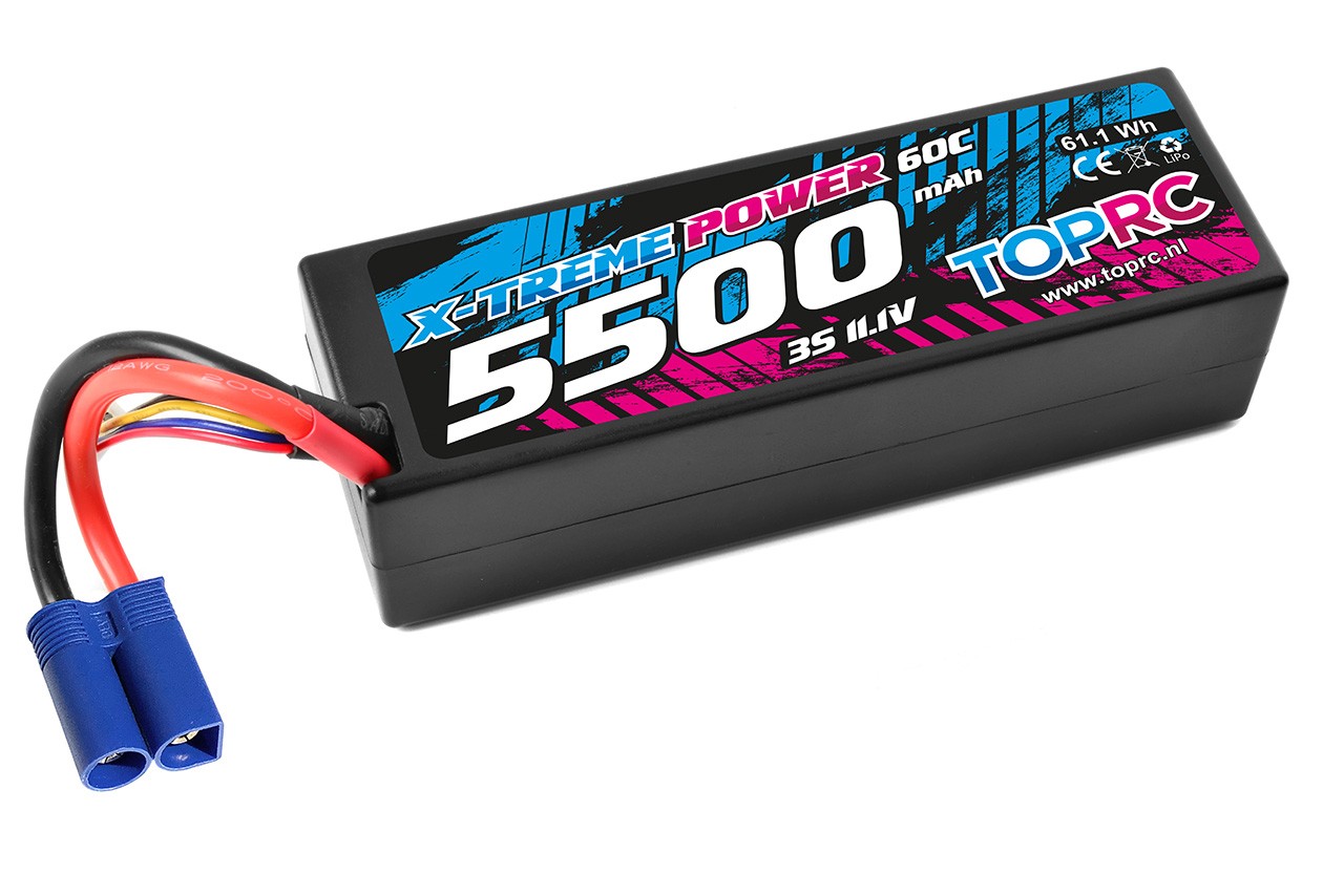 TRC Car Lipo 60c 11,1 volt 5500mah met EC5 stekker
