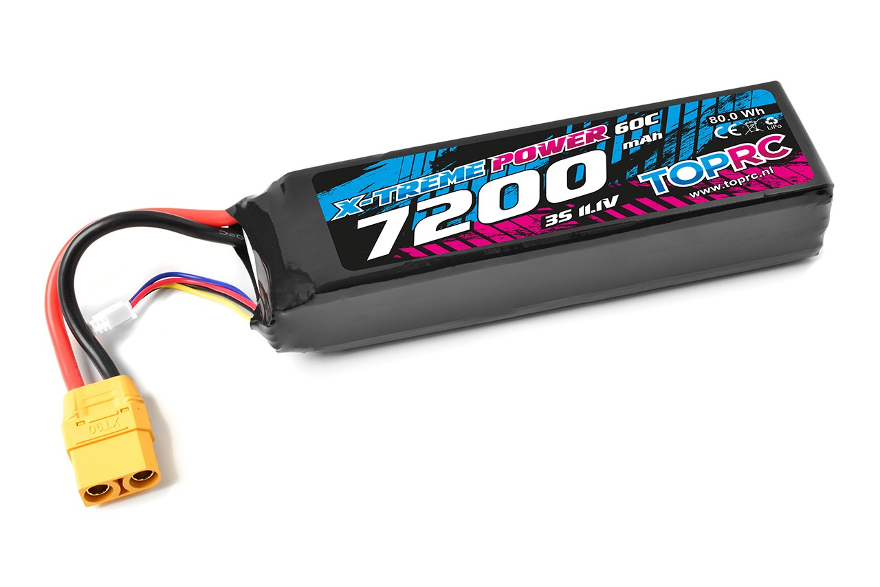 TRC Lipo 60c 11,1 volt 7200mah met XT90 stekker