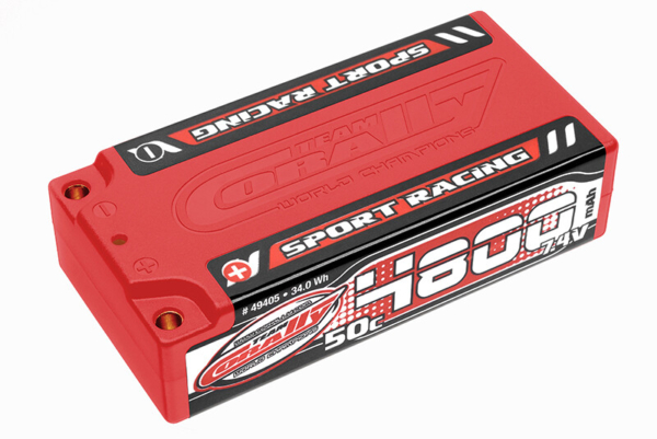 Team Corally Lipo 50c 7,4 volt 4800mah met 4mm Gold connectors - Shorty