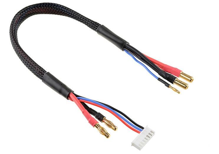 Laad/balanceer kabel 5mm Bullit Connector- Charger 6S XH Connector - 2mm Bullit Connector