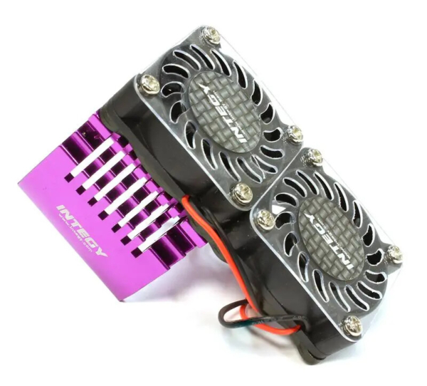 Integy Super Motor Heat + Twin Cooling voor 40mm motoren - Paars