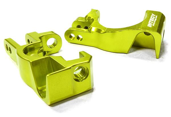 Integy Billet Machined Caster Blocks, Green - Traxxas Rustler 4X4, Slash 4x4