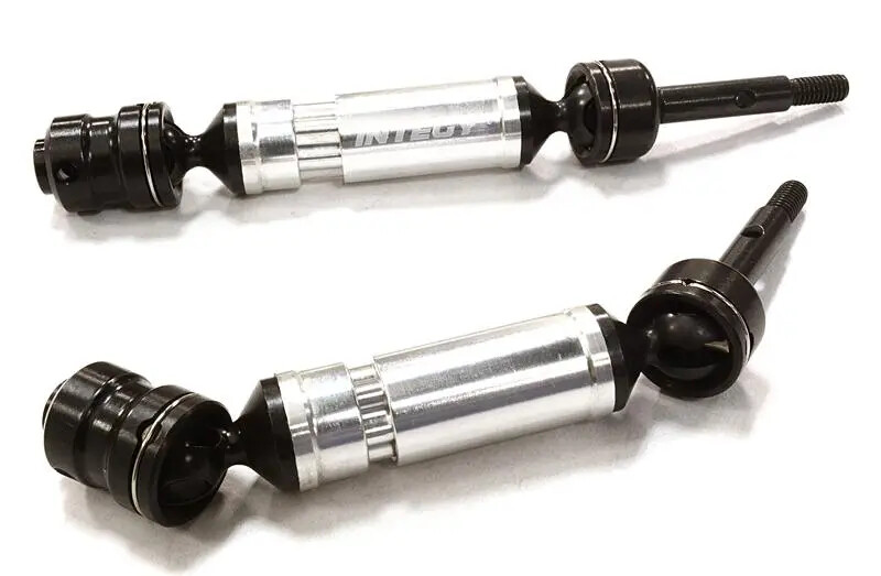 Integy Dual Joint Telescopic Drive Shaft (2), Silver - Traxxas Bandit
