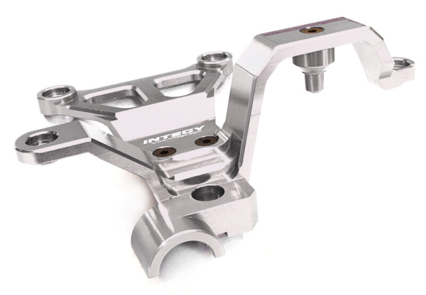 Billet Machined Steering Bell Crank, Silver - Traxxas X-Maxx