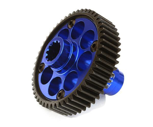 Integy Alloy Machined Metal Transmission Output Gear 51T, Blue - Traxxas X-Maxx