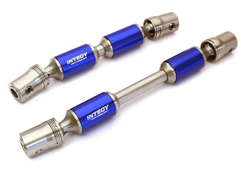 Integy Billet Machined Center Driveshafts for Traxxas TRX-4 Crawler (12.8-inch WB) (C28123BLUE)