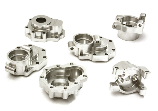Billet Machined Alloy Rear Portal Drive Housing Set w/ Mount - Traxxas TRX-4