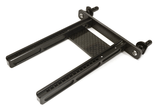 Adjustable Rear Body Mount & Post Set, black - Traxxas TRX-4