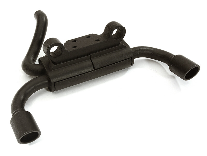 Realistic Rear Mount Exhaust System - Axial SCX10 w/43mm Bumper Mount