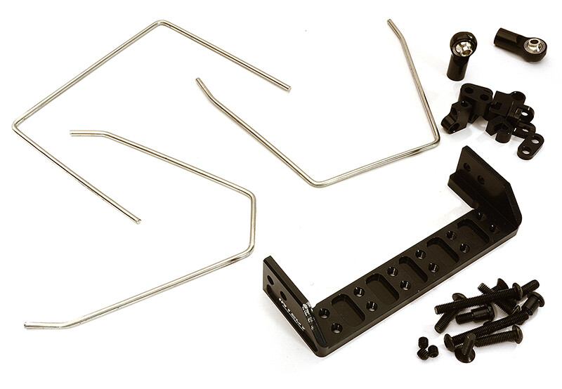 Anti Roll Stabilizer Sway Bar Kit, Black - Traxxas TRX-4