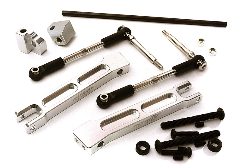 Integy Rear Sway Bar Anti Roll Bar Set, Silver - Traxxas X-Maxx