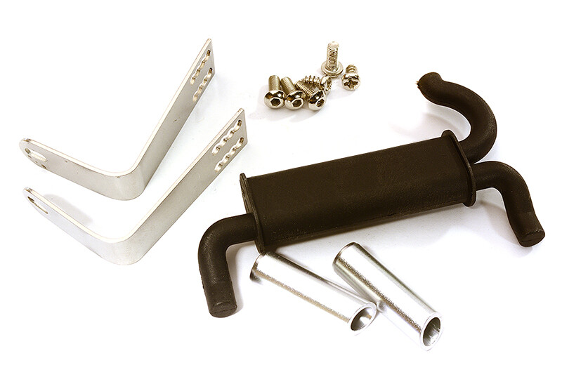 Realistic Rear Mount Exhaust System - Traxxas TRX-4