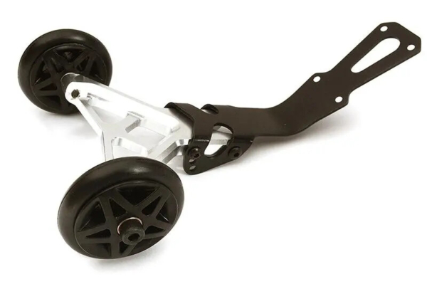 Integy Billet Machined Wheelie bar, Silver - Traxxas Rustler 4X4