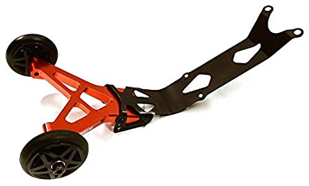 Integy Billet Machined Wheelie Bar RED - Traxxas E-Revo 2.0