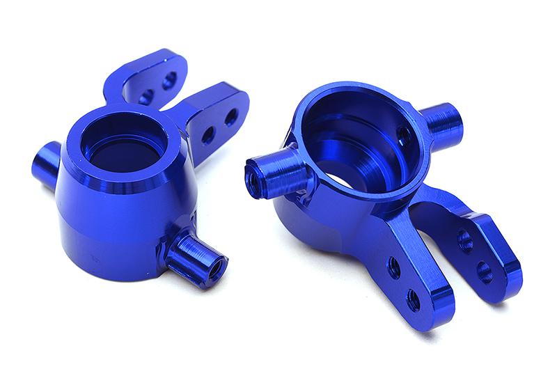 Billet Machined Steering Knuckles - Traxxas Rustler 4X4 (C28741BLUE)
