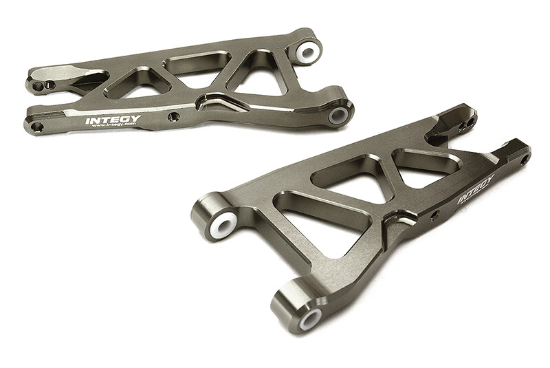 Billet Machined Front Suspension Arms - Arrma Granite 4x4, Senton 4x4 - Grijs