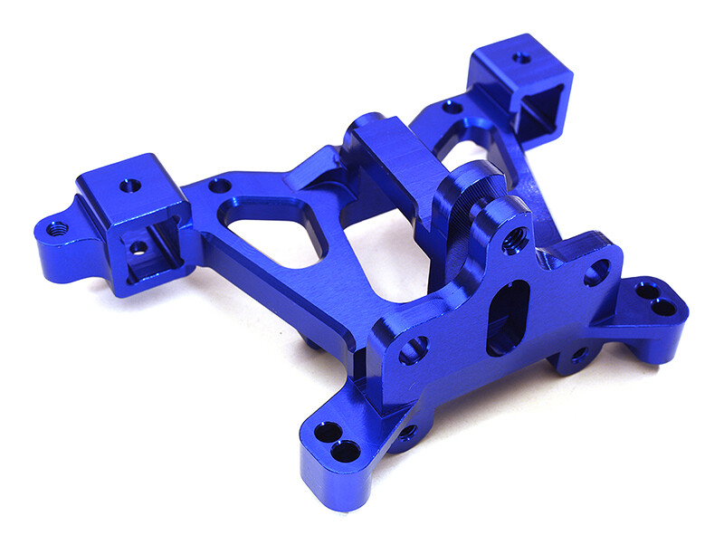 Billet Machined Rear Body Mount Support, Blue - Traxxas E-Revo 2.0