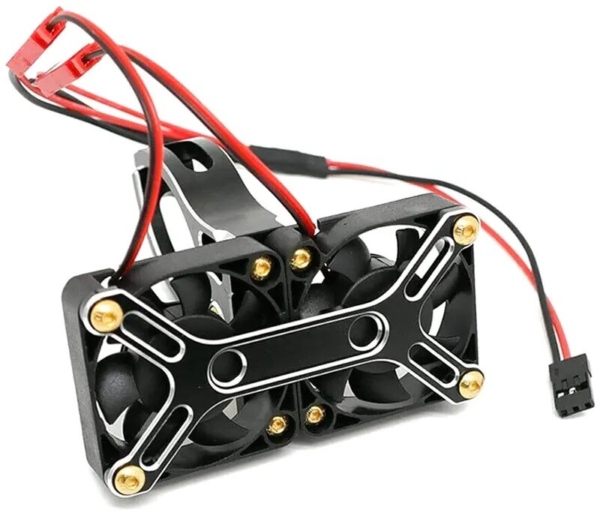 Integy 40x40 mm Cooling fan + Alloy Mount for Traxxas X-Maxx en 1/5 Arrma