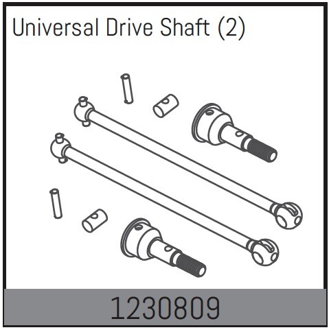 Absima - CVD Front Shafts (1230809)